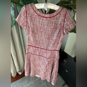 Banana Republic Tweed Maroon Dress Size 6